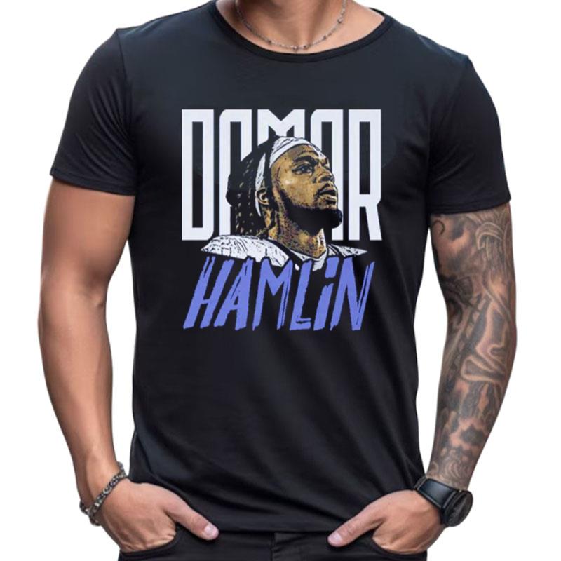 Damar Hamlin Buffalo Player Portrait Football Shirts For Women Men