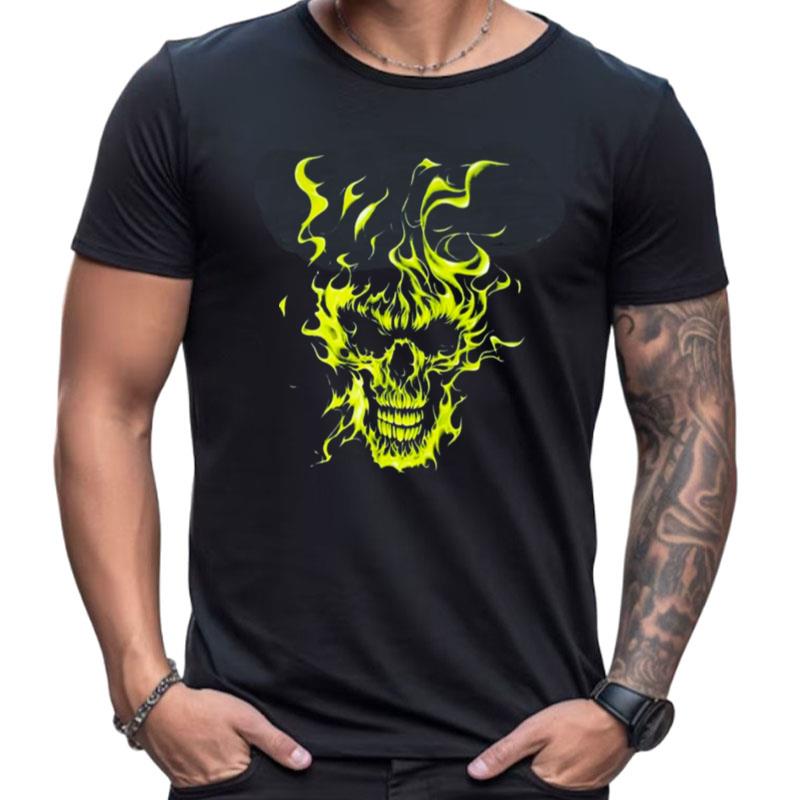 Heron Preston Skull Flame Oversized Shirts For Women Men