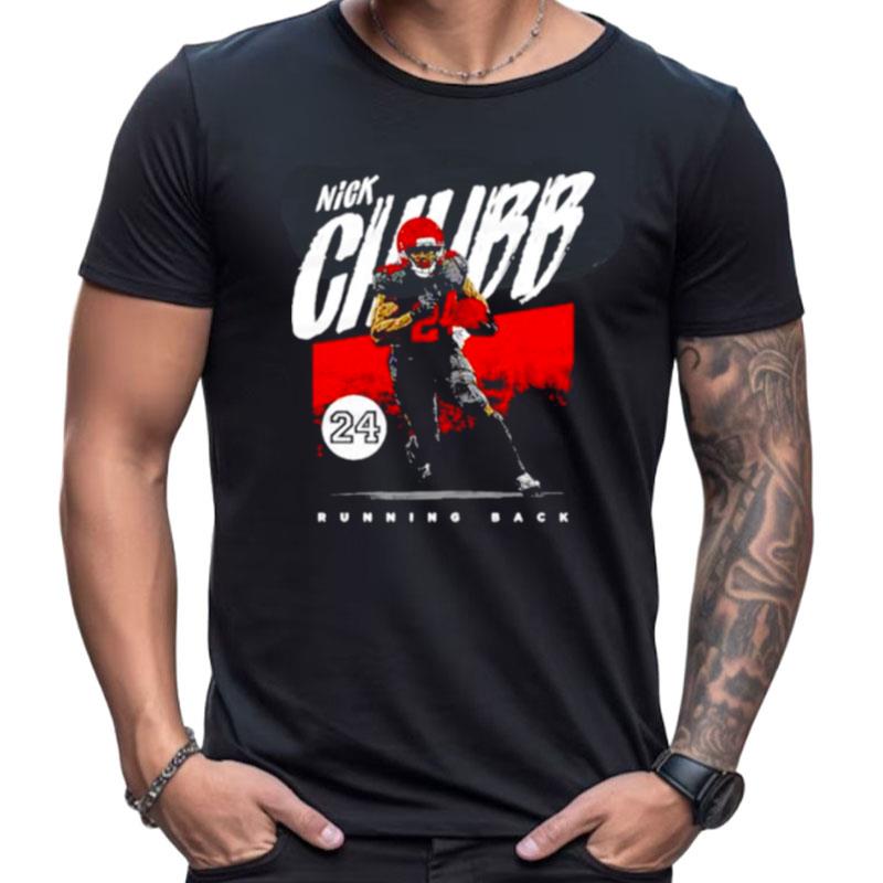 Nick Chubb Running Back Cleveland Browns Grunge Shirts For Women Men