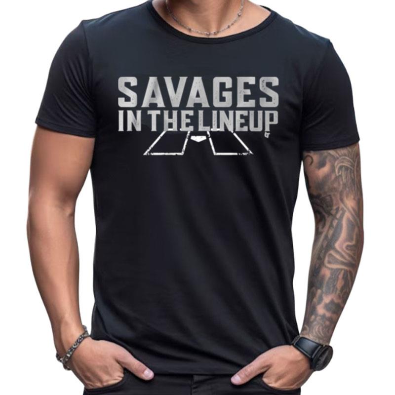 Savages In The Lineup Shirts For Women Men