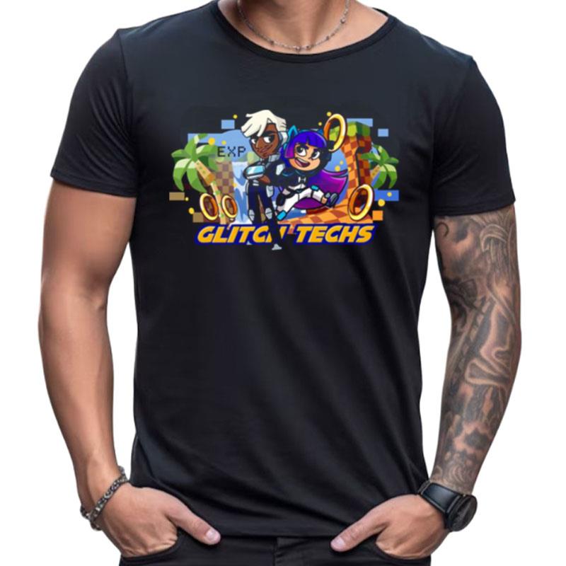 Strong Team Glitch Techs Sonic Shirts For Women Men