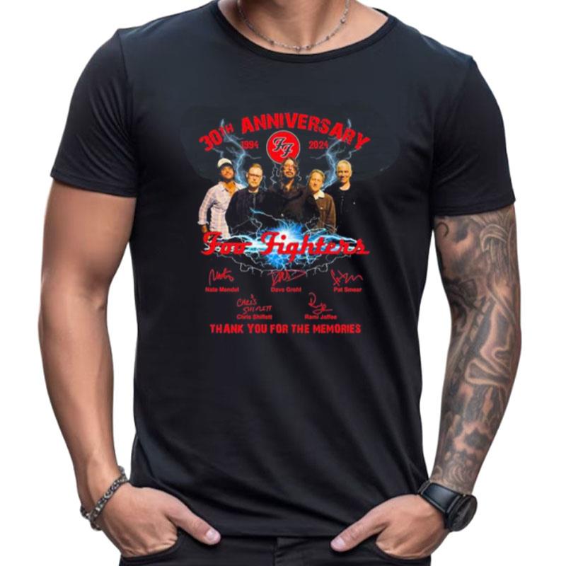 30Th Anniversary 1994 2024 Foo Fighters Thank You For The Memories Signatures Shirts For Women Men