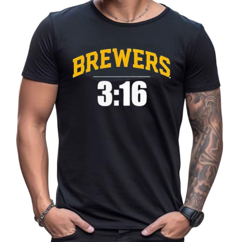 Branded 3 16 Stone Cold Steve Austin Milwaukee Brewers Fanatics Shirts For Women Men