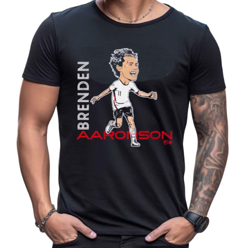 Brenden Aaronson Caricature Usa Shirts For Women Men