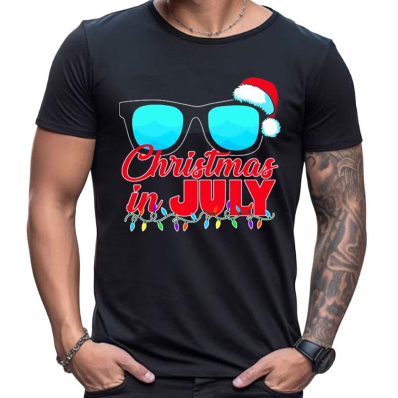 Christmas In July Santa Shades Shirts For Women Men