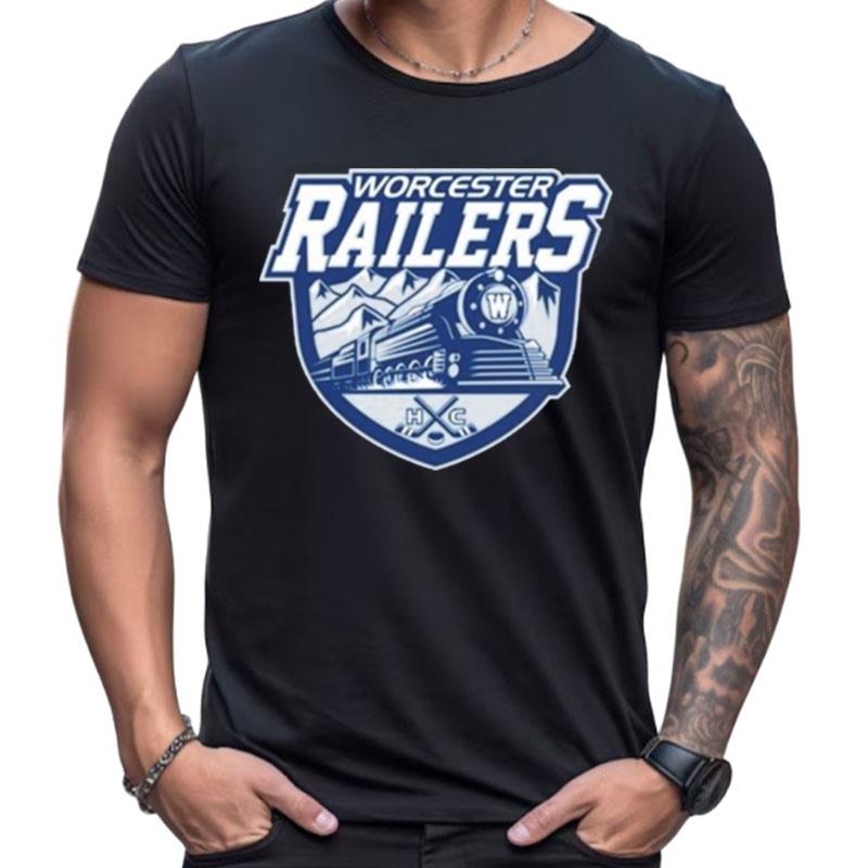 Echl Worcester Railers Hockey Logo Shirts For Women Men