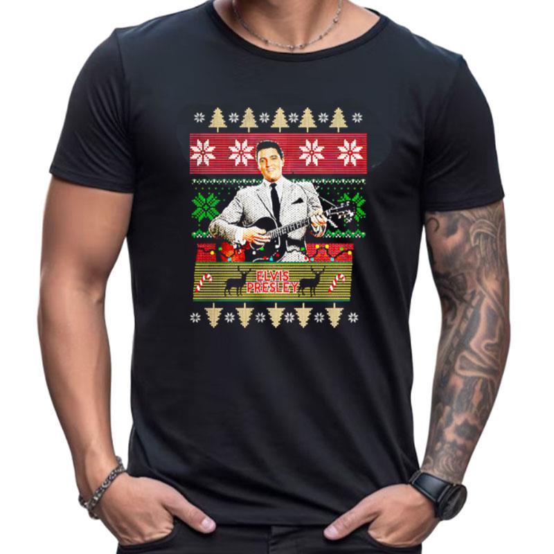 Elvis Presley Knitting Pattern Christmas Shirts For Women Men