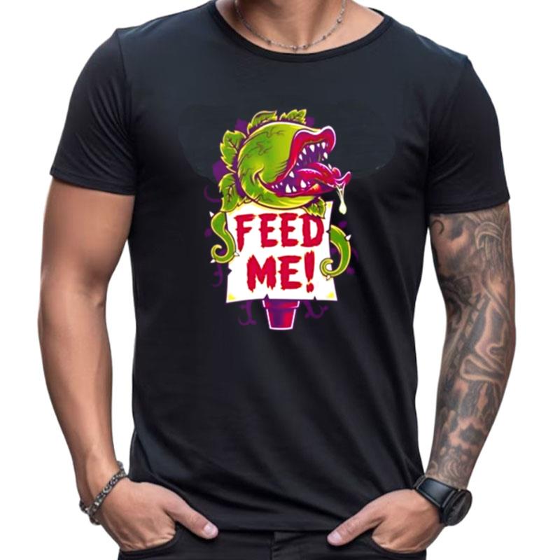 Feed Me Creepy Cute Audrey Plant Spooky Horror Musical Kawaii Cartoon Venus Flytrap Halloween Plan Shirts For Women Men