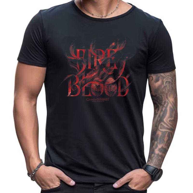 Game Of Thrones Fire And Blood Flames Logo Shirts For Women Men