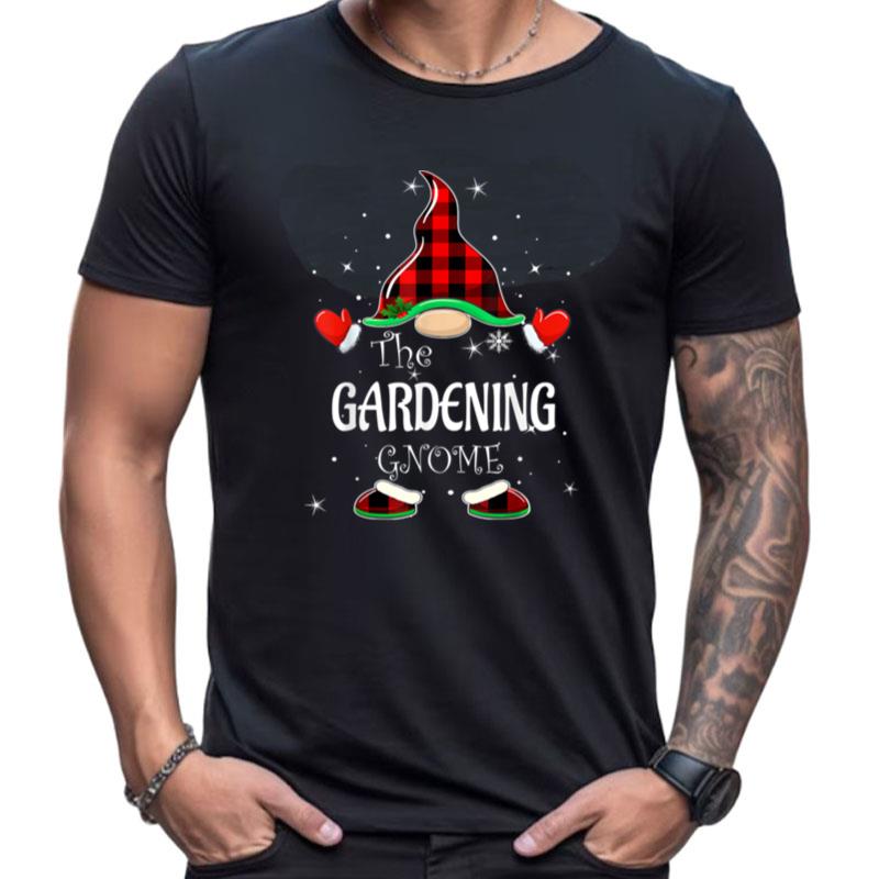 Gardening Gnome Buffalo Plaid Matching Family Christmas Shirts For Women Men