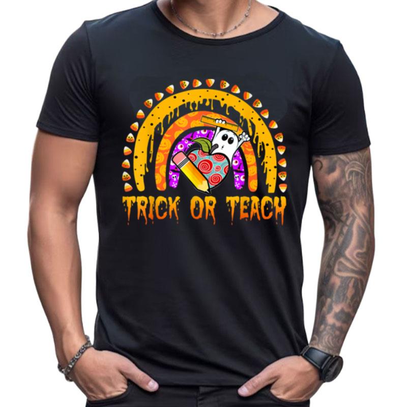 Halloween Costume Trick Or Teach Scary Teacher School Shirts For Women Men