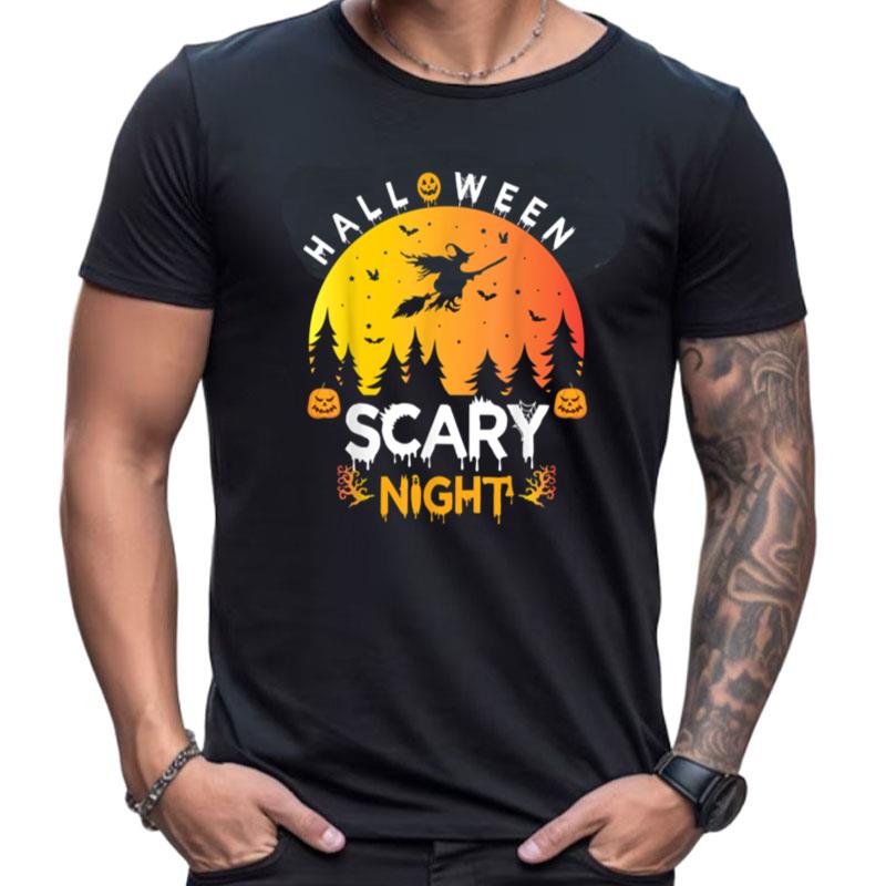 Halloween Sacry Night Funny Halloween Spooky Costume Gifts Shirts For Women Men