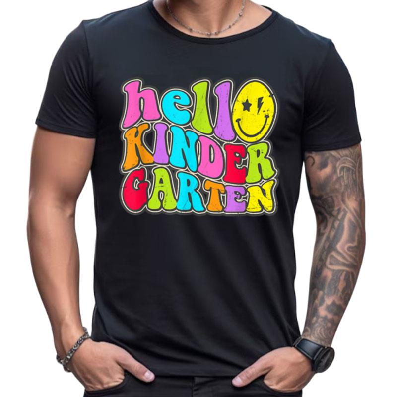 Hello Kindergarten Team Kinder Back To School Teacher Kids Shirts For Women Men
