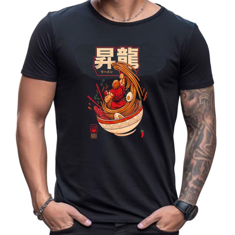 Japan Ramen Ken Masters Street Fighter Shirts For Women Men