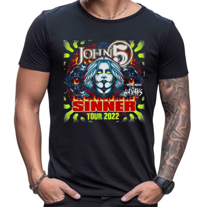 John 5 And The Creatures Sinner Album John 5 Sinner Album Rock Shirts For Women Men