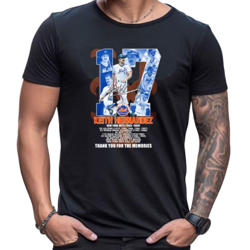 Keith Hernandez New York Mets 1983 1989 Thank You For The Memories Signature Shirts For Women Men