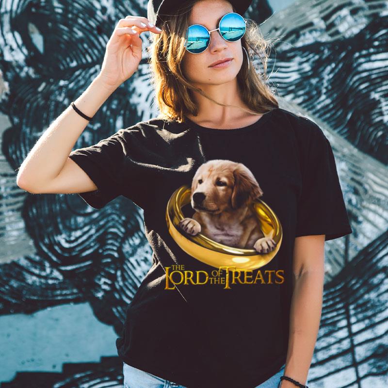Lord Of The Treats Funny Beige Labrador Puppy Shirts For Women Men