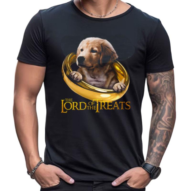 Lord Of The Treats Funny Beige Labrador Puppy Shirts For Women Men