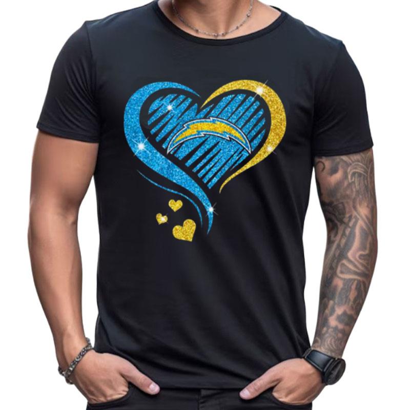 Los Angeles Chargers Football Heart Diamond Shirts For Women Men