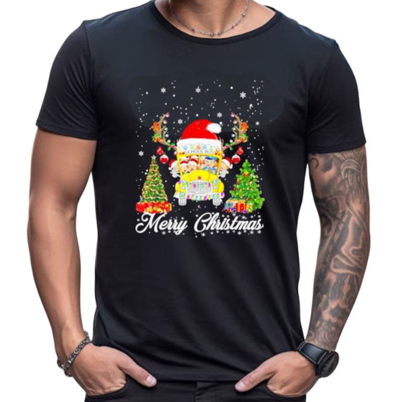 Merry Christmas Santa School Bus Shirts For Women Men