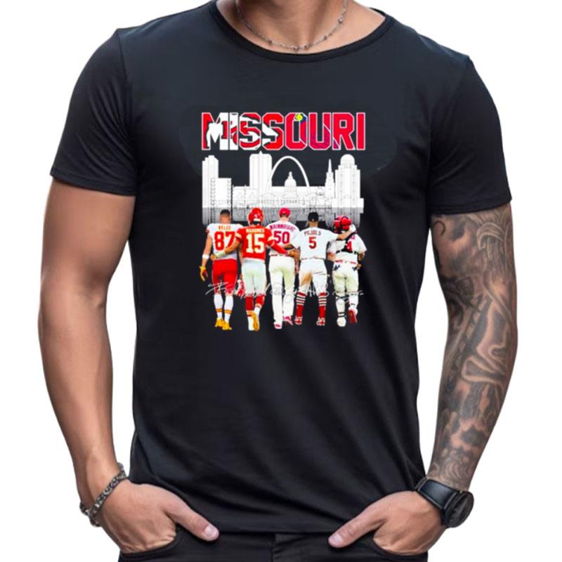 Missouri Skyline Sports Kansas City Chiefs And St Louis Cardinals Signatures Shirts For Women Men
