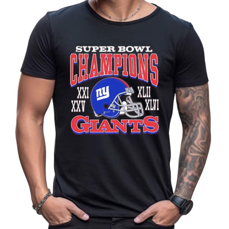 New York Giants Super Bowl Champions Shirts For Women Men