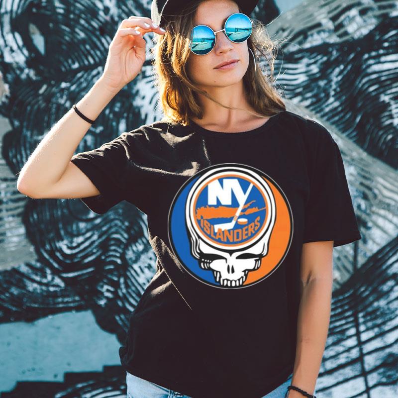 New York Islanders Grateful Dead Steal Your Face Hockey Nhl Shirts For Women Men