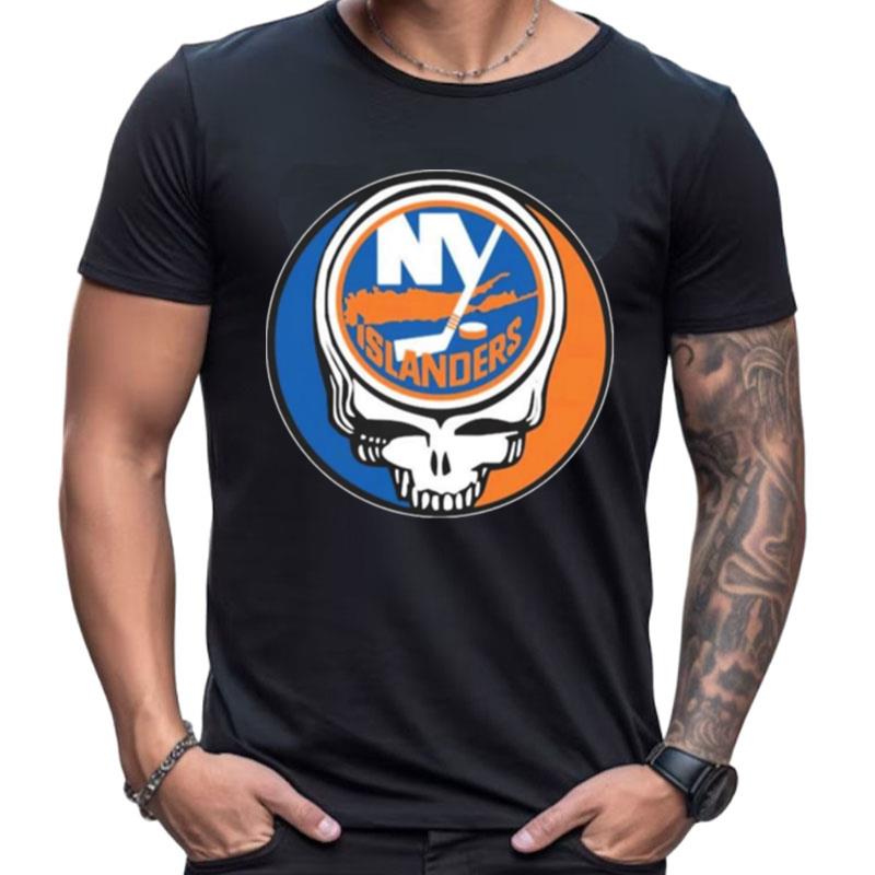 New York Islanders Grateful Dead Steal Your Face Hockey Nhl Shirts For Women Men
