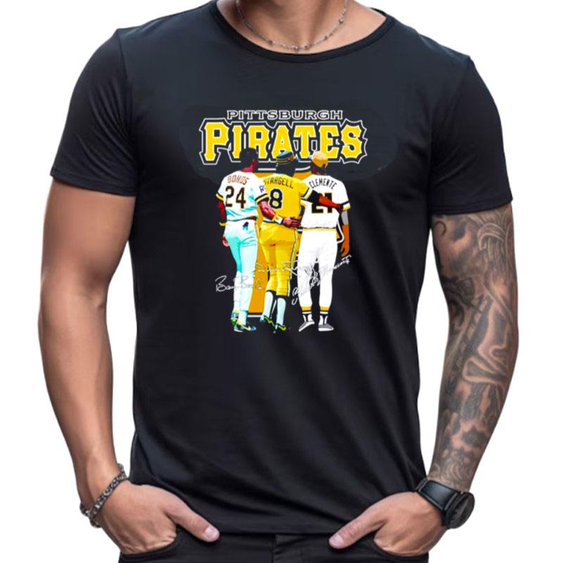 Pittsburgh Pirates Bonos Stargell Clemente Signatures Shirts For Women Men