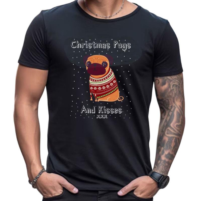 Pugs And Kisses Men's Christmas Shirts For Women Men