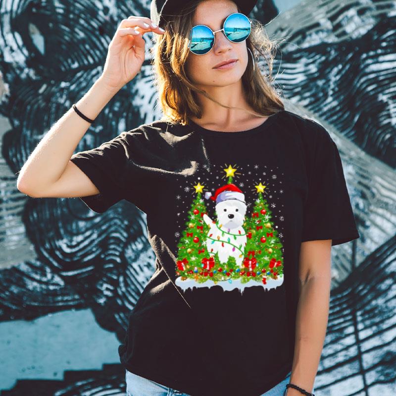 Puppy Westie Christmas Tree Dog Shirts For Women Men