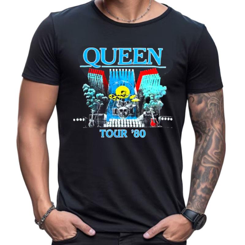 Queen Tour 80 Retro Design 100 Officially Licensed Shirts For Women Men