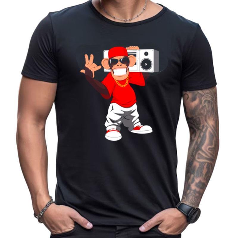 Rap Monkey Gift Hip Hop Shirts For Women Men