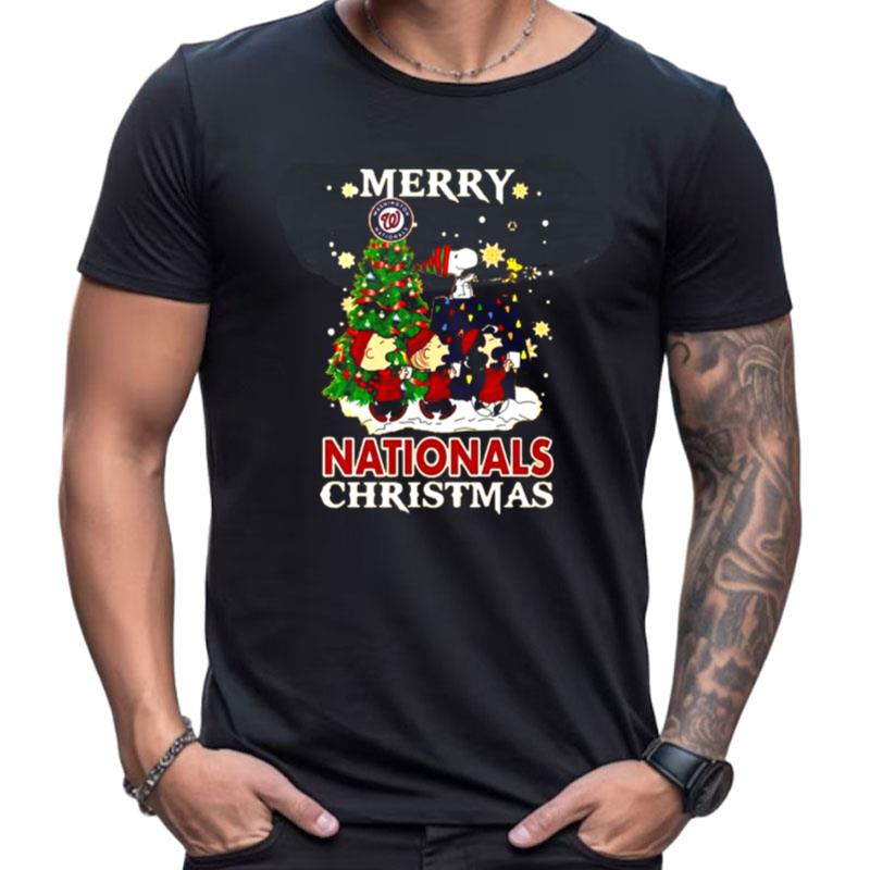 Snoopy And Friends Merry Washington Nationals Christmas Shirts For Women Men
