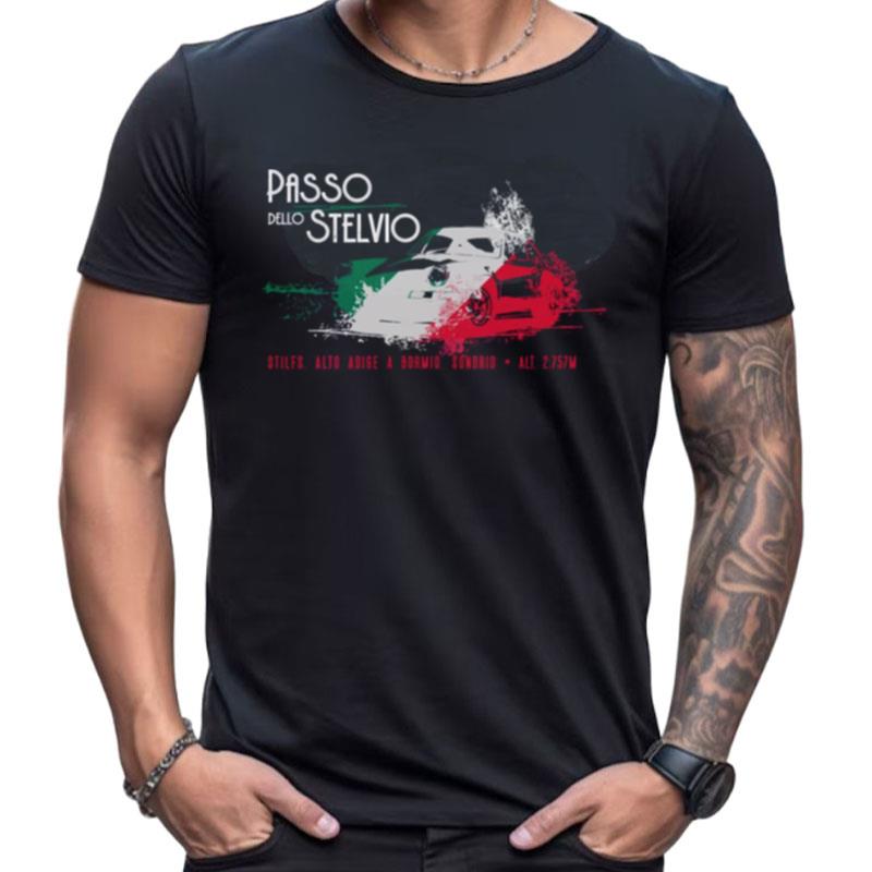 Stelvio Pass Italy Classic Car Shirts For Women Men