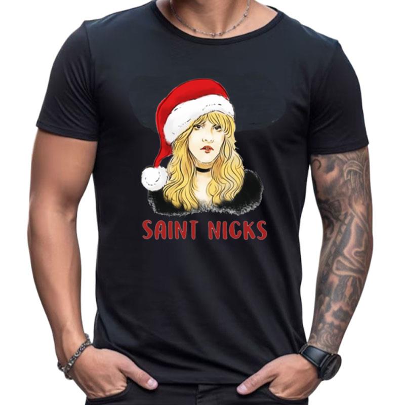 Stevie Nicks Wearing Santa Hat Christmas Shirts For Women Men