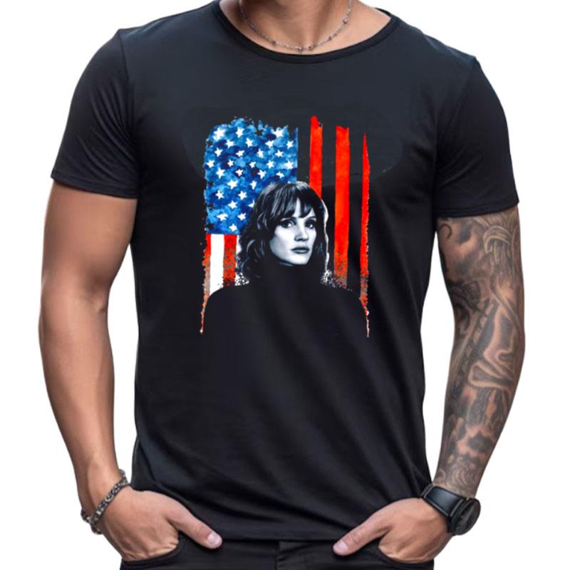 The 355 Jessica Chastain Mace American Flag Shirts For Women Men