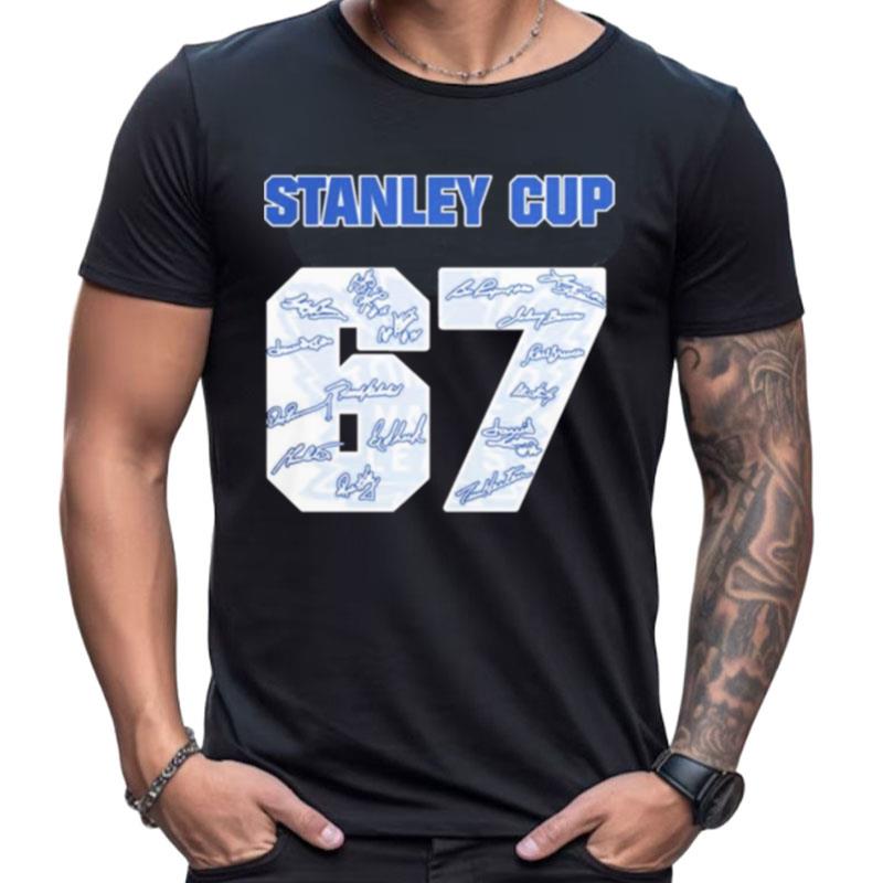 Toronto Maple Leafs Stanley Cup 67 Signatures Shirts For Women Men
