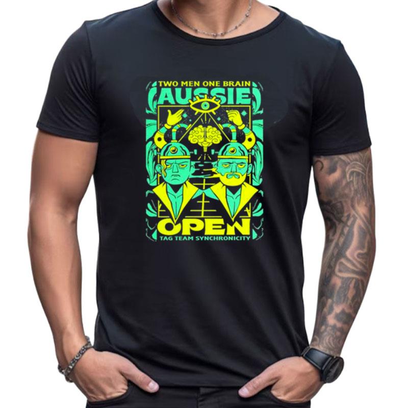Two Men One Brain Tag Team Symbiosis Aussie Open Shirts For Women Men