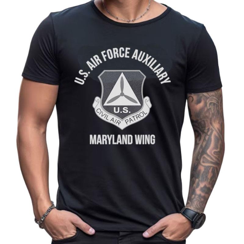 U.S Air Force Auxiliary Maryland Wing Civil Air Patrol Shirts For Women Men