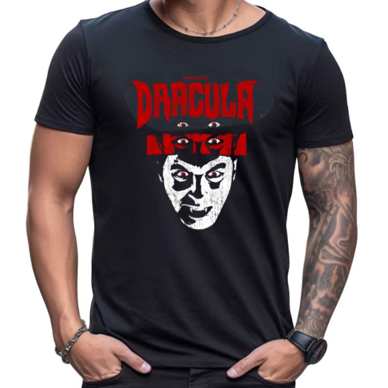 Universal Monsters Distressed Dracula Portrait Halloween Shirts For Women Men