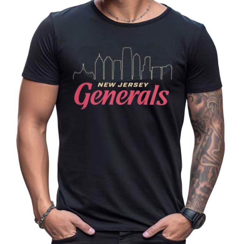 Usfl New Jersey Generals New Jersey Skyline Shirts For Women Men