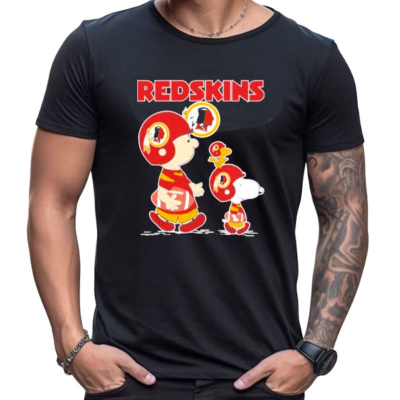 Washington Redskins Snoopy Plays The Football Game Shirts For Women Men