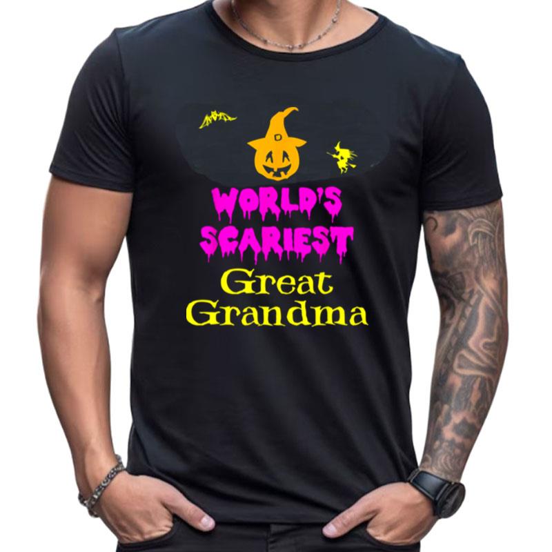 World's Scariest Great Lazy Easy Grandma Halloween Shirts For Women Men
