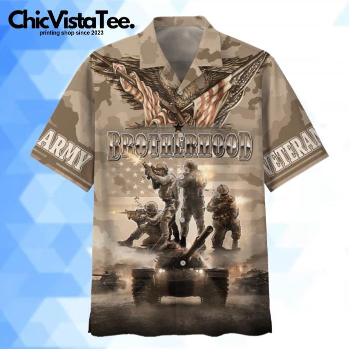 Army War And Brotherhood Hawaiian Shirt