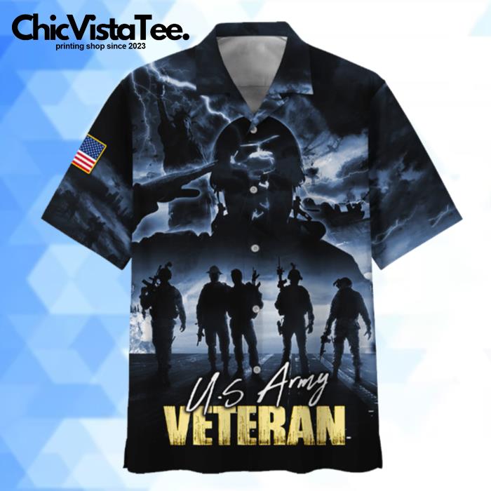Brave U.S.Army Veteran Hawaiian Shirt