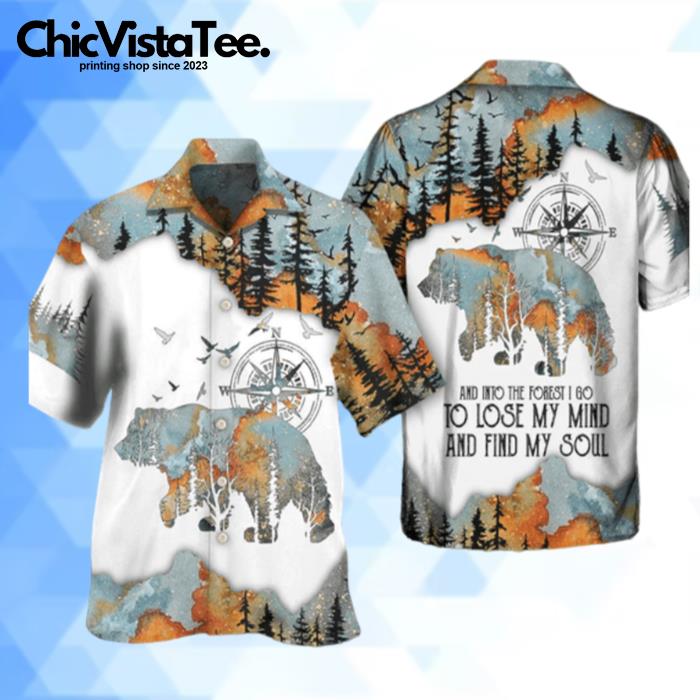 Camping And Into The Forest I Go To Lose My Mind Hawaiian Shirt