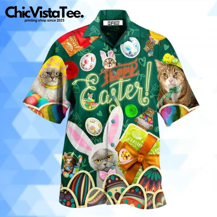 Cat Easter Blessings To You And Your Cats Hawaiian Shirt
