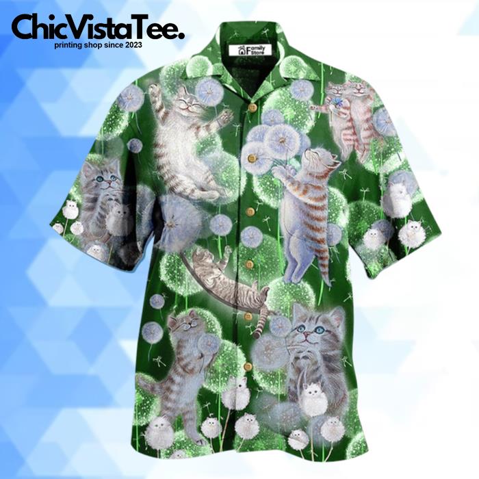 Cat Happiness Love Dream Hawaiian Shirt