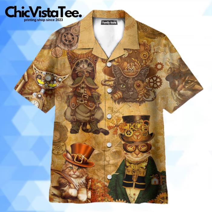 Cat Luxury Style Hawaiian Shirt